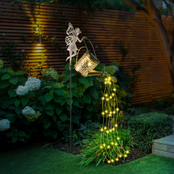 Vintage LED Solar Gießkanne Lichterkette Aussen 🌟 Angebot bei HelloDeals