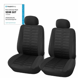Upgrade4cars Autositzbezüge Set für die Vordersitze | Auto-Schonbezüge Universal Schwarz 😎🚗 Angebot bei HelloDeals