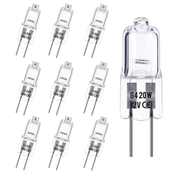 🌟 Super Deal! G4 12V 20W Halogen Leuchtmittel, 10er Pack Halogenglühbirne Dimmbar 🌟 Angebot bei HelloDeals