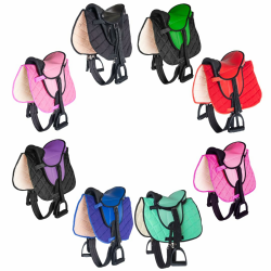 🐴🌹 PFIFF 103106 Sattelset für Shettys oder Holzpferde, Kindersattel, Rose 🌹🐴 Angebot bei HelloDeals