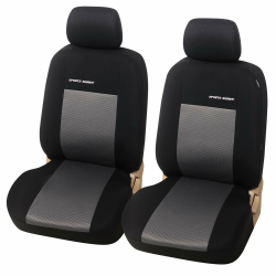 🚗 Einzelsitzbezug Universal | Schonbezug für Auto | Hellgrau & Schwarz Angebot bei HelloDeals