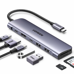 UGREEN Revodok USB C Hub 4K HDMI, PD100W, 2*USB A & USB C 5Gbps, SD/TF Kartenleser USB C Adapter 😍🔌 Angebot bei HelloDeals