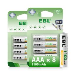🔋 EBL AAA Akku 1100mAh 8er Pack - Hohe Kapazität und Langlebige Leistung 🔋 Angebot bei HelloDeals