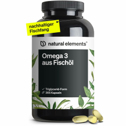 Omega 3 - 365 Kapseln - 2000mg Fischöl pro Tagesdosis Angebot bei HelloDeals