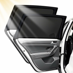 🌞🚗 2 Stück Sonnenschutz Auto Baby mit UV Schutz - 90CM×60CM Dehnbarer Sonnenschutz 🚗🌞 Angebot bei HelloDeals