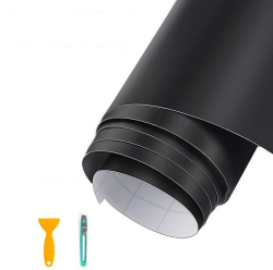 Autofolie Schwarz Matt - Selbstklebende Lackfolie Schutzfolie für Auto/Fahrrad/Motorrad - 300 cm x 30 cm 🚗🛵🏍️ Angebot bei HelloDeals