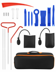 🔧🚗 QWORK® Professionelles KFZ Werkzeug Set, 17tlg Autoverbandskasten für Auto Notentriegelung und Modifikationen Angebot bei HelloDeals