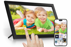 15,6 Zoll WiFi Digitaler Bilderrahmen - Muttertagsgeschenk 🎁 Angebot bei HelloDeals