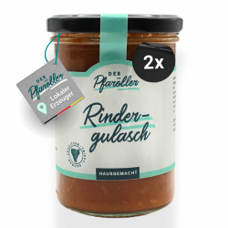 DER PFARÖLLER Hausgemachtes Rindergulasch - 2 Gläser mit jeweils 400 gr. Angebot bei HelloDeals