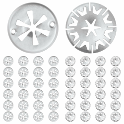 50 Stück Klemmscheiben Hitzeschutzblech - Angebot 🚗🔧 Angebot bei HelloDeals