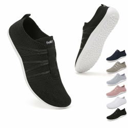 👟 Geweo Barfußschuhe Damen Herren Laufschuhe Turnschuhe Bequeme Slip On Sneaker 🏃 Angebot bei HelloDeals