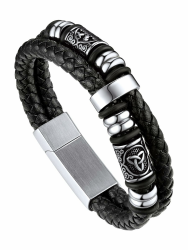 Bandmax Lederarmband Männer Personalisiertes Armband Mikrofaser-Leder 🎁 Angebot bei HelloDeals