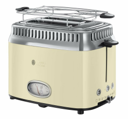 🔥 Angebot! Russell Hobbs Toaster Retro Edelstahl Creme Angebot bei HelloDeals
