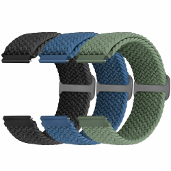 Geflochtenes Elastisches Armband Schnellverschluss 18mm 19mm 20mm 22mm 24mm Nylon Uhrenarmband Angebot bei HelloDeals
