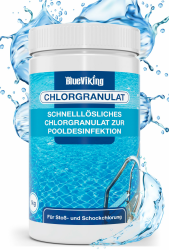Chlor Pool Granulat 1kg - Schnelle Desinfektion und kristallklares Wasser 💧 Angebot bei HelloDeals