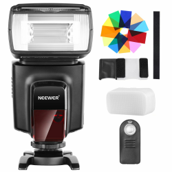 📸 Neewer TT560 Speedlite Blitzgerät mit Farbfiltern und IR-Fernbedienung Angebot bei HelloDeals