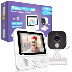 👶📹 OBVHNUA Babyphone mit Kamera 2,8 Zoll Video Babyphone 720p LCD 👶📹 Angebot bei HelloDeals