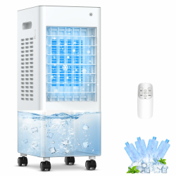 Mobile Klimaanlage Mobil Klimagerät Luftkühler 4 in 1 Ventilator mit Wasserkühlung Angebot bei HelloDeals