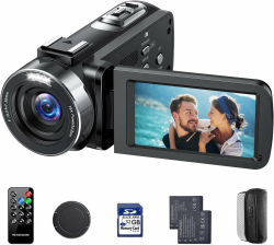 Videokamera 4K Camcorder, 42 MP Videorecorder für Vlogging YouTube 📹🎥 Angebot bei HelloDeals