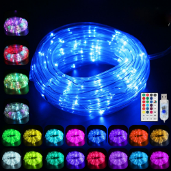 LED Schlauch RGB Außen 10M 100 LED mit USB, IP68 Wasserdicht ✨🌈 Angebot bei HelloDeals