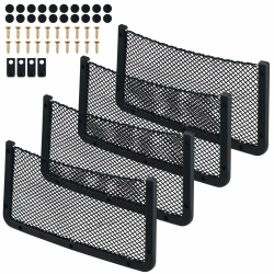 🚗 4 Stück Kofferraum Netztasche - Multifunktionales Autositz Ablagenetz 🛥️ Angebot bei HelloDeals