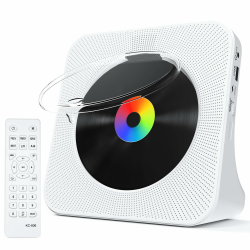 🎶 Tragbarer CD Player Bluetooth mit Fernbedienung - Homlab Desktop Stylish CD Spieler mit HiFi Lautsprechern für Kinder FM-Radio A-B-Wiederholung Unterstützt Kopfhörerbuchse USB/AUX/Type-C 🎵 Angebot bei HelloDeals