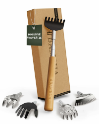 🌿 Rückenkratzer Ausziehbar mit Bambus-Griff - Premium Edelstahl Set 🎁 Angebot bei HelloDeals