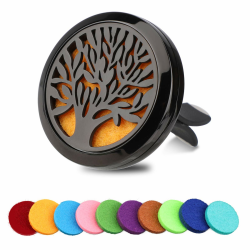 🌿🚗 OOTSR Auto Aromatherapie Ätherisches Öl Diffusor - Lufterfrischer Vent Clip Angebot bei HelloDeals