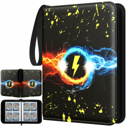 🃏 Sammelalbum für TCG Karten | 400 Karten Sammelkarten Album mit PU Leder Reißverschluss Binder 🎁 Angebot bei HelloDeals