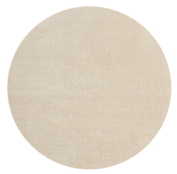 🌟 Super Angebot! Teppich Relax Weicher Felloptik Beige 120 cm Rund 🌟 Angebot bei HelloDeals