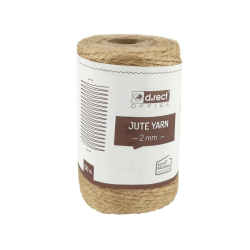 D.RECT 50m Jute-Schnur Natur Braun Jute-Kordel | Packschnur Geschenk-Band Bastelschnur Dekokordel Angebot bei HelloDeals