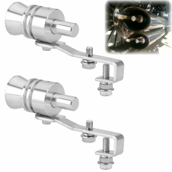 🚗🔊 2 Stück Auspuff Sound Booster - Turbo Sound Pfeifen - Auspuff Endrohr Angebot bei HelloDeals