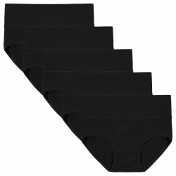 🌟 INNERSY Unterhosen Damen Baumwolle Stretch Slips Hohe Taille 5er Pack 🌟 Angebot bei HelloDeals