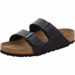 🔥 Angebot: BIRKENSTOCK Arizona Birko-Flor Pantoletten 45 EU Schwarz Angebot bei HelloDeals