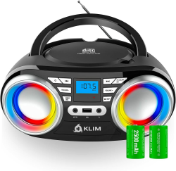 🔊 KLIM Boombox B3 Tragbarer CD Player + FM Radio 🎶 Angebot bei HelloDeals