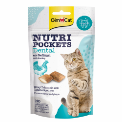 🐱🦷 GimCat Nutri Pockets Dental - Knuspriger Katzensnack mit cremiger Füllung 🐾 Angebot bei HelloDeals