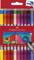 🎨🖌️ FABER-CASTELL 151119 - Filzstifte Set 20-teilig 🖌️🎨 Angebot bei HelloDeals