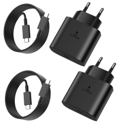 🔋 2er-Pack 25W USB C Ladegerät für Samsung & iPhone 🔌 Angebot bei HelloDeals