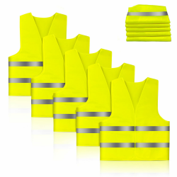 🚨🚗 Warnwesten Auto-Sicherheitswesten 5er-Set 🚗🚨 Angebot bei HelloDeals