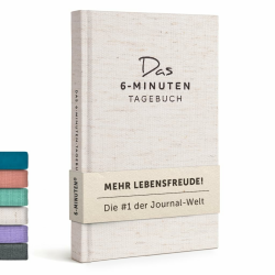6-Minuten Tagebuch für Erwachsene 2025 📓🌟 - Achtsamkeitstagebuch, Wissenschaftlich Fundiertes Journal Buch Angebot bei HelloDeals