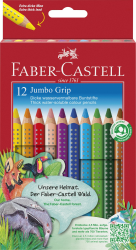 🌈🎨 Faber-Castell 110912 Jumbo Grip Buntstifte für Kinder - 12er-Set Angebot bei HelloDeals