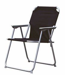 🏕️🪑 Piccolo Campingstuhl - Schwarz - Klassischer Gartenstuhl zum Zusammenklappen Angebot bei HelloDeals