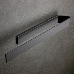 Handtuchhalter ohne Bohren | Modernes Design | Schwarz 40 cm Angebot bei HelloDeals