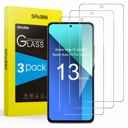 🔥 SPARIN 3 Stück Panzer Schutz Glas für Xiaomi Redmi Note 13 und Note 13 Pro 4G/5G 📱 Angebot bei HelloDeals