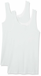 Amazon Essentials Damen Tanktop 2er-Pack - Slim Fit, Weiß Angebot bei HelloDeals