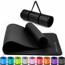 🧘 Yogamatte Rutschfest und Gepolstert - Yoga Matte mit Tragegurt: Fitnessmatte 8mm Dicke Angebot bei HelloDeals