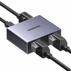 🔌🖥️ UGREEN LAN Splitter 1 auf 2 1000Mbps Ethernet Splitter LAN Switch 2 Port mit Type-C Stromkabel Angebot bei HelloDeals