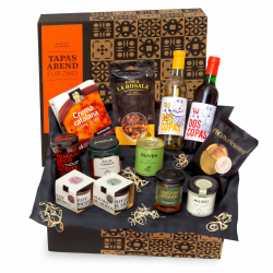 🎁 Präsentkorb - Tapas-Abend für Zwei 🍷🧀 - Gefüllter Feinkost-Geschenkkorb von jamon.de Angebot bei HelloDeals