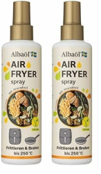 Albaöl Air Fryer Spray 190ml (1 x 190ml Flasche) (Packung mit 2) 🍳🔥 Angebot bei HelloDeals