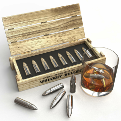 Bullet Eiswürfel Edelstahl - Wiederverwendbare Whisky Steine 🥃 Angebot bei HelloDeals